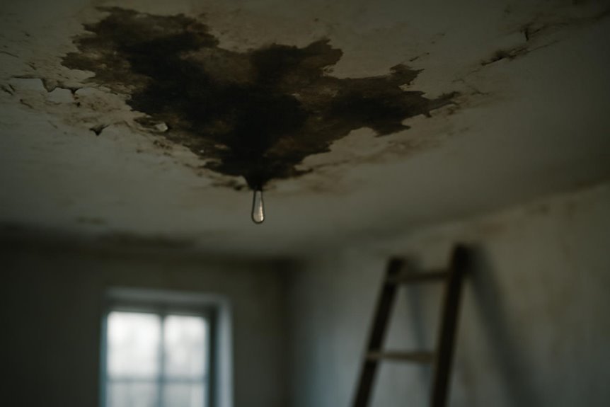 assess ceiling water damage