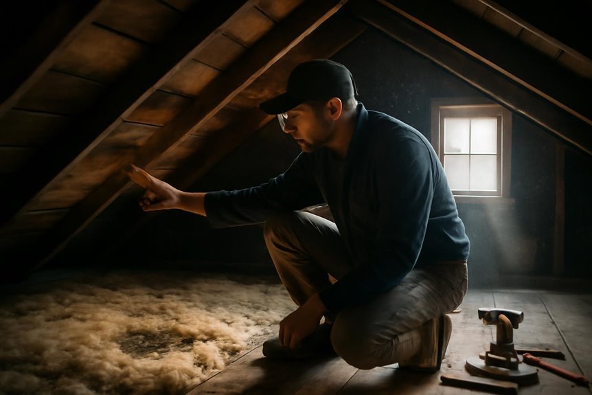 attic inspection for roof integrity