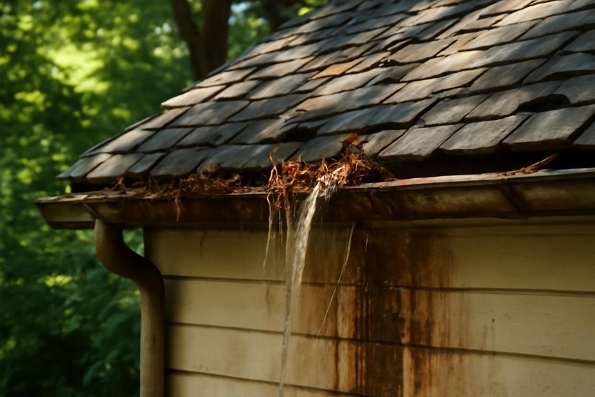 gutters need immediate attention