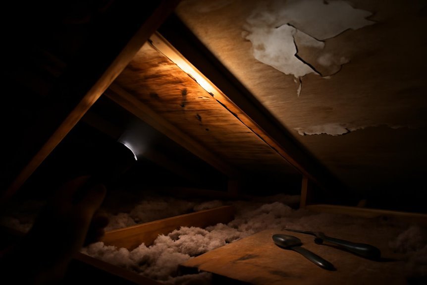 identify roof leak signs
